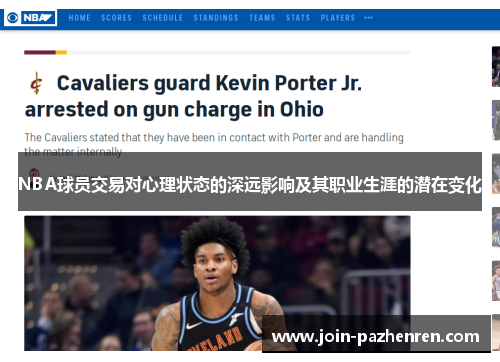 NBA球员交易对心理状态的深远影响及其职业生涯的潜在变化